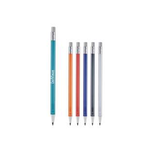 Transparent mechanical pencil (0.5mm) with eraser. Easy to refill.