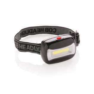 ABS head torch with ultra-bright COB torch. Including adjustable headband to fit all sizes. Including batteries.<br /><br />Lightsource: COB LED<br />LightsourceQty: 1