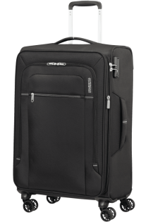 De Crosstrack serie van American Tourister bestaat uit lichtgewicht koffers die ondanks hun gewicht van perfecte kwaliteit zijn. De collectie is gemaakt van polyester dat zich kenmerkt als licht en erg sterk. In het ruime hoofdcompartiment, dat uitbreidbaar is middels een rits, is bagage gemakkelijk op te bergen en blijft de bagage op zijn plek dankzij twee inpakriemen. Je neemt de koffer gemakkelijk overal mee naar toe dankzij de vier soepele wielen, twee handvatten en de trekstang. Dankzij het geïntegreerde TSA-slot kun je zorgeloos reizen van en naar de VS.