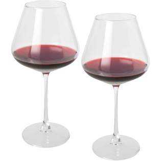 Elevate your wine-drinking experience with this exquisite set of 2 wine glasses, each boasting a generous volume capacity of 680 ml. Designed with the connoisseur in mind, these glasses combine both elegance and functionality, making them perfect for savouring your favourite wines.
