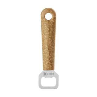 Durable, high-quality stainless steel bottle opener from the Orthex brand. Its handle is made from bio-based plastic: a mix of the waste of the sugar cane plant and wood fibres from Scandinavian spruce. Supplied with a practical suspension eye. Dishwasher safe.  This bottle opener has a 60% lower CO2 footprint  than a comparable product made from conventional plastic. A sustainable choice. Made in Sweden.