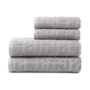 A luxurious addition to your bathroom crafted from 100% organic cotton, this set features two large towels (135x65 cm) and two small towels (65x40 cm), ensuring both functionality and style. With a plush 500 gsm weight, these towels offer good absorbency and softness. The subtle geometric pattern adds a touch of elegance to your bathroom decor, while the organic cotton material provides a quality feel without compromising on comfort. Each set is thoughtfully packaged in FSC®-certified kraft packaging. The Organic Content Standard (OCS) verifies organically grown material and tracks it from source to final product. This product contains 99% OCS certified organic cotton.