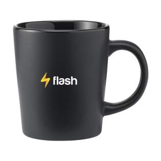 Distinctive mug with an attractive design: Made of high-quality ceramics and with a matt top layer. Capacity 250 ml. The imprint is tested and certified dishwasher-safe: EN 12875-2.