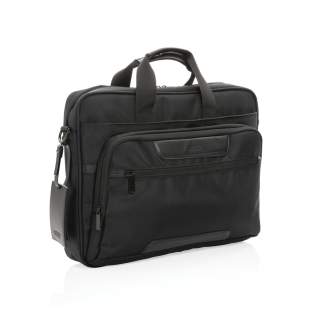 Mit dieser Laptoptasche wird das tägliche Pendeln ein bisschen einfacher und stilvoller. Die Tasche besteht aus strapazierfähigem 1680D recyceltem Polyester mit AWARE™ Tracer mit einigen PU-Details und verfügt über mehrere Taschen zur Aufbewahrung und Organisation. Die Tasche verfügt hat ein gepolsterte 15,6"Laptopfach sowie eine zusätzliche Fronttasche mit Reißverschluss für Ihre anderen täglichen Essentials. Das Äußere besteht aus 1680D recyceltem Polyester, das Futter besteht aus 150D recyceltem Polyester. Mit AWARE™ Tracer, der die Verwendung tatsächlich recycelter Materialien bestätigt. Zudem werden 2% des Erlöses jedes verkauften Impact-Produkts mit AWARE™ Tracer an Water.org gespendet.<br /><br />FitsLaptopTabletSizeInches: 15.6<br />PVC free: true