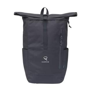 WoW! Sac à dos isotherme, résistant, imperméable et pratique de type "roll-top", en polyester RPET. Ce sac à dos dispose d'un grand compartiment intérieur, avec une section isotherme. La section isotherme est facilement accessible via le haut du sac ou via une fermeture éclair pratique et étanche à l'arrière du sac. Le sac idéal pour les activités de plein air, les pique-niques et la livraison de repas. Le sac comprend une poche à fermeture éclair sur le devant, deux poches latérales, une partie dorsale rembourrée en mousse et des sangles d'épaules réglables. Avec boucle de transport, fermeture enroulable et système à clic pratique. Capacité env. 30 litres.