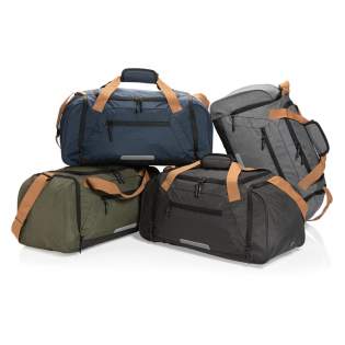 The Impact AWARE™ Urban outdoor weekend bag has more than enough room for a weekend getaway! It also has an outdoor-inspired design. The bag features a front zipper compartment and one big  main compartment. The side zipper pockets offers quick acces...