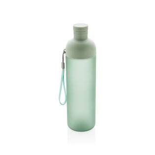 Eliminate the use of plastic bottles with this Impact leak proof tritan water bottle. With its fresh design and frosted body, the bottle is not only easy to use but also beautiful to look at. The split body design makes it easy to clean and is great if you want to add ice cubes into your bottle. In the body is a strap attached for easy carrying. Capacity 600ML. BPA free. 2% of proceeds of each sold product of the Impact Collection will be donated to Water.org.