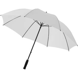 The 30" Yfke umbrella has enough space to keep 2 persons dry. It is made of water- and colour resistant polyester, and has a super-strong, lightweight fibreglass shaft and metal ribs. The EVA foam handle makes the umbrella comfortable to hold. In addition to this, it offers multiple options for placing logos or other messages and is available in various colours.