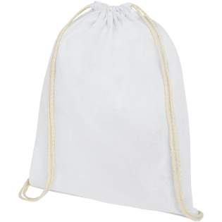 Large main compartment with cotton drawstring closure. Resistance up to 5 kg weight. 