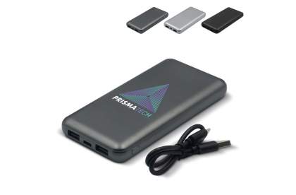 This 8.000mAh metallic design powerbank is from the 'Elite' series. Ideal to charge mobile devices on-the-go when the battery runs low. The powerbank has two USB-A ports and a Type-C port, making it compatible with a variaty of charging cables. Comes...