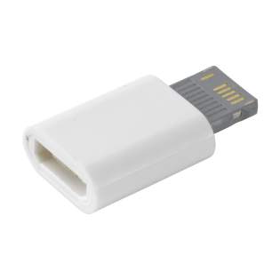 Plug-in connector van micro-usb naar iOs. Ideaal als verlengstuk voor standaard micro-USB kabels.