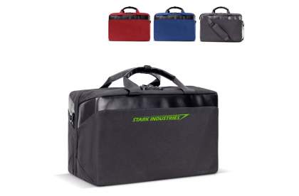 Spacious and ingenious travel bag made of R-PET. Its compact design fits within the limits of most budget airlines, making this the perfect bag to use as hand luggage. Each side of the bag can be closed to safely store belonging. There is a mesh pock...