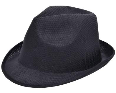 Mettez-vous dans la peau d’un parrain de la mafia avec cette version promotionnelle du chapeau Maffia Hat. Sympa aussi pour les fêtes à thème. Vous pouvez ajouter un ruban de couleur autour du chapeau pour un effet encore plus ludique, avec un message sympa ou votre logo (d’entreprise), par exemple. En polyester. Prix très avantageux lors de grosses commandes.