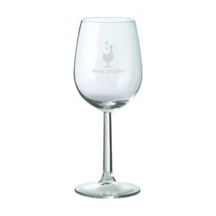 Verre à vin transparent à pied. Pour servir un verre de vin dans les établissements de restauration, lors d'une réunion d'affaires ou lors d'une évenement. Capacité 290 ml.