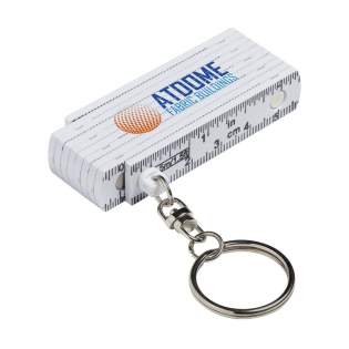 Mini ruler key ring, made from strong fibreglass. Length of ruler 0.5 m/20 in. Made to European standards.