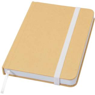 The Reed A6 recycled cardboard hard cover notebook with rounded corners is not only an office essential but also a great opportunity to promote your brand. The notebook has 96 blank sheets of 70 g/m2 paper and a soft-feel cover. Comes with an elastic...