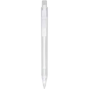 The Frosted Calypso ballpoint pen has trendy frosted colouredbarrels and a great branding area for your logo.