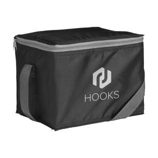 WoW! Cooler bag made from 210D RPET polyester: made from recycled PET bottles. Suitable for 6 drink cans. With carrying strap. GRS-certified. Capacity approx. 3.5 litres.