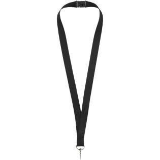 Lanyard pour la tenue d'un badge nominatif, d'une carte d'identité ou de clés. Boucle facilement amovible et fermeture cassable, afin d'éliminer les risques d'étouffement. Frais techniques sur le deuxième emplacement annulés si les deux côtés sont marqués avec le même logo. Les frais de marquage s'appliquent toujours.