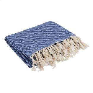 A multifunctional hammam towel from Oxious. Made from 92% Oekotex certified cotton, 210 g/m², (42% recycled) and 8% RPET. Harmony  is a wonderfully soft and stylish cloth with a cool block pattern. Beautiful as a shawl, dress on the couch, luxurious (hammam) cloth or towel. The cloth is handmade. Harmony  symbolizes harmony between man and nature. With this beautiful canvas the pure enjoyment can begin.  These beautiful, soft cloths are made by local women in a small village in Turkey. They work there in a social context, with room for growth and development. The cloths are handmade with love and care for the environment. Pure enjoyment can begin with a product from the Oxious collection. Optional: Each item supplied in a kraft cardboard box and/or with a kraft sleeve.