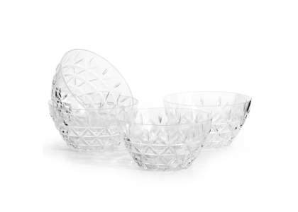 Sagaform Picnic series 4-pack plexiglass bowls 12cm, glass appearance (luxury packed).  Lorsque nous sommes à l'extérieur, nous avons besoin d'une vaisselle solide et résistante aux chutes pour manger et boire. De plus, cette série pique-nique est si élégante que vous pouvez également l'utiliser pour égayer votre terrasse, votre balcon ou votre jardin d'hiver.