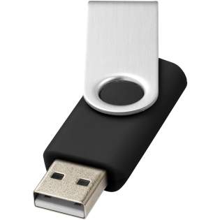 Snel overal 16GB aan bestanden opslaan is altijd mogelijk met de handige Rotate-basic 16GB USB flash drive. Daarnaast is het ook een geweldig middel om op subtiele wijze de naamsbekendheid te vergroten.Plug en play technologie - compatibel met Windows en MacOS besturingssystemen. USB 2.0 met een schrijfsnelheid van 2,92 MB/s en een leessnelheid van 9,76 MB/s. De plastic flash drive heeft een 360 graden draaibare aluminium behuizing die gemakkelijk openen en sluiten mogelijk maakt en voorkomt dat er vuil in de USB-poort kan komen.