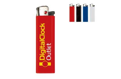 Disposable Cricket lighter with nickel cap. Child-resistant.