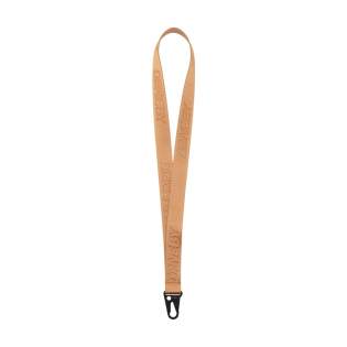 Lanyard made from strong woven 100% nylon material. With solid metal carabiner. Including woven logo in the same colour as the nylon of the lanyard. Available in any colour.