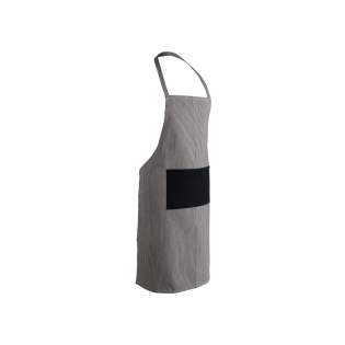 The Ukiyo Aware™ 280gr rcotton deluxe apron is carefully designed to meet the needs of a modern, everyday kitchen without sacrificing beauty or fun. The one-size apron is designed to fit all body types and sizes.  The adjustable straps gives you the right fit. The front pocket holds your necessary items. The apron is made with recycled cotton with AWARE™ tracer that validates the genuine use of recycled materials. 2% of proceeds of each product sold containing AWARE™ will be donated to Water.org.