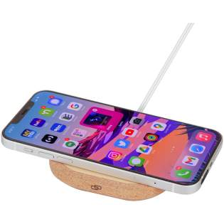 The Cerris 15W wireless charging pad made from cork and bamboo is the more sustainable choice amongst wireless chargers. Its housing and charger area are made from real cork and bamboo. With up to 15W wireless charging output, devices are fully powered quickly. Compatible with all Qi devices (iPhone 8 or above and Android devices that support wireless charging). Comes with a 100 cm fixed TPE USB-A cable. Delivered in a premium kraft paper box with a colourful sticker. Since cork and bamboo are natural materials, there might be slight variations in colour and size per item, which may affect the final printing outcome.