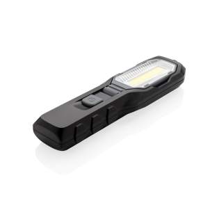 Lampe de travail multifonctions avec éclairage LED 1W et lampe COB. L'angle d'éclairage de la lampe COB est ajustable en fonction de votre espace de travail. Avec un aimant au dos permettant de la fixer aux surfaces métalliques et un bras télescopique pour récupérer les objets plus petits. Faisceau éclairant jusqu'à 50m avec ses 80 lumen et lumière COB à 230 lumen. Piles incluses.<br /><br />Lightsource: COB LED<br />LightsourceQty: 2