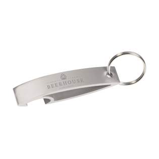 Sleutelhanger met lichtgewicht, aluminium flesopener.