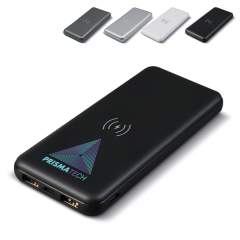 This 8.000mAh metallic design powerbank is from the 'Elite' series. Ideal to charge mobile devices using a charging cable or wirelessly. The powerbank has two USB-A ports and a Type-C port, making it compatible with a variaty of charging cables. A po...