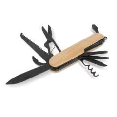 Experience versatility with our bamboo multi-tool featuring 9 functions. Your all-in-one solution for various tasks and adventures.