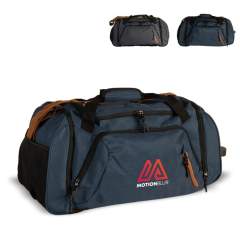 Very spacious travel bag made of recycled PET bottles. A special shoe compartment keeps dirty shoes separate from other contents, making this bag the ideal sports bag. Fitted with several pockets with zippers, organising has never been easier. It com...