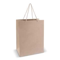 High end paper gift bag with cotton handles. Made in Europe.