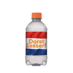 330 ml natural spring water in an R-PET bottle with screw cap.