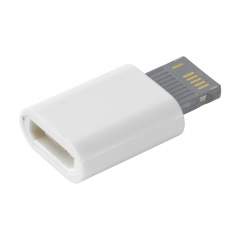 Steckadapter von Micro-USB zu iOs. Ideal als Ergänzung für Standard-Micro-USB-Kabel.