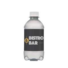 330 ml sparkling natural spring water in an R-PET bottle with screw cap.