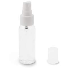 Flacon pulvérisateur compact contenant une lotion nettoyante pour les mains à base d'alcool à 70%. Le flacon de poche rechargeable se glisse facilement dans les sacs, les sacs à dos et les valises.