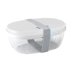 Boîte à salade de la marque Mepal en plastique durable avec un couvercle. Format généreux. Comprend une mini boîte pour les sauces ou autres ingrédients. La boîte transparente offre suffisamment d’espace pour mélanger la salade au moment du repas. De haute qualité et pratiquement incassable. Sans BPA et approuvée pour les aliments. Ce produit bénéficie d'une garantie fabricant Mepal de 2 ans. Capacité 1.300 ml. Fabriquée en Hollande.  REMARQUE : jusqu'à 1000 articles disponibles sous 10 jours ouvrés hors marquage, à l exception des réservations.