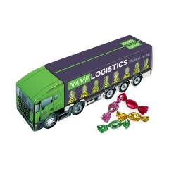 Full colour printed truck, filled with candy