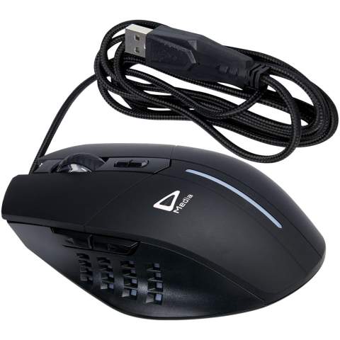 La souris de choix pour les joueurs sérieux ! Cette souris est ultra-rapide et offre des performances fiables pour une expérience de jeu optimale. La souris a une lumière RVB intégrée pour faire ressortir un logo lorsqu'elle est utilisée. Conception ergonomique qui s'adapte parfaitement à la paume de la main, offrant un excellent soutien pour de longues sessions de jeu. 4 réglages DPI différents (1 200/1 600/2 400/3 600) pour toutes les exigences de sensibilité. Livré dans un coffret cadeau en matériau durable.