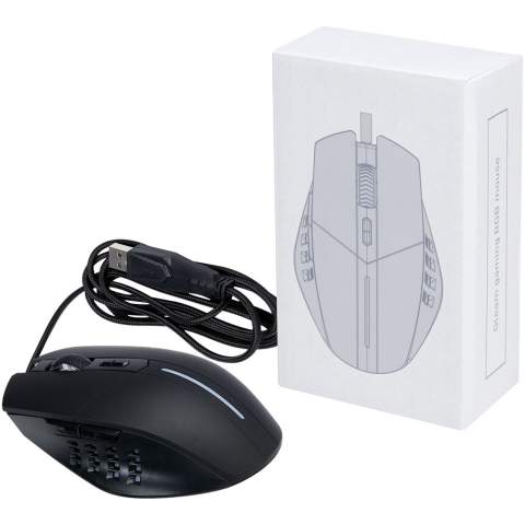 La souris de choix pour les joueurs sérieux ! Cette souris est ultra-rapide et offre des performances fiables pour une expérience de jeu optimale. La souris a une lumière RVB intégrée pour faire ressortir un logo lorsqu'elle est utilisée. Conception ergonomique qui s'adapte parfaitement à la paume de la main, offrant un excellent soutien pour de longues sessions de jeu. 4 réglages DPI différents (1 200/1 600/2 400/3 600) pour toutes les exigences de sensibilité. Livré dans un coffret cadeau en matériau durable.