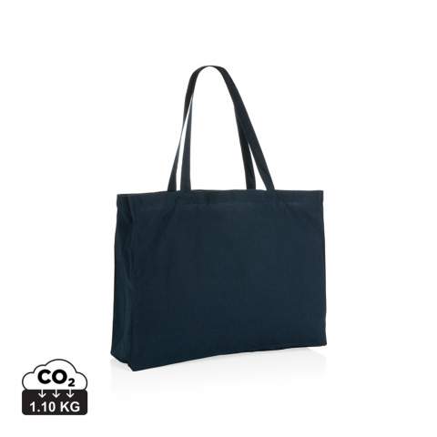 Tell a true story about sustainability and wear it with pride! Carry all your essentials in this functional recycled 145 gsm cotton tote bag. The tote bag features a 14cm gusset for extra storage and is embedded with AWARE™ tracer technology. With AWARE™, the use of genuine recycled fabric materials (70% rcotton/30% rpet) and water reduction impact claims are guaranteed. Save water and use genuine recycled fabrics. If you choose this item you save 860 litres of water. With the focus on water, 2% of proceeds of each Impact product sold will be donated to Water.org. Water savings are based on figures when compared to conventional fibre. This calculated indication is based on reliable LCA data as published by Textile Exchange in their Material Snapshots 2016.<br /><br />PVC free: true