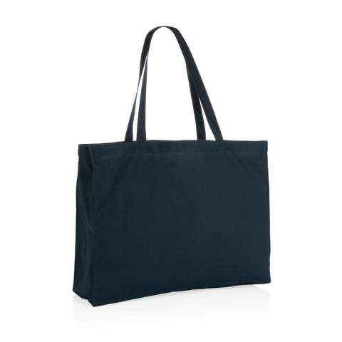 Tell a true story about sustainability and wear it with pride! Carry all your essentials in this functional recycled 145 gsm cotton tote bag. The tote bag features a 14cm gusset for extra storage and is embedded with AWARE™ tracer technology. With AWARE™, the use of genuine recycled fabric materials (70% rcotton/30% rpet) and water reduction impact claims are guaranteed. Save water and use genuine recycled fabrics. If you choose this item you save 860 litres of water. With the focus on water, 2% of proceeds of each Impact product sold will be donated to Water.org. Water savings are based on figures when compared to conventional fibre. This calculated indication is based on reliable LCA data as published by Textile Exchange in their Material Snapshots 2016.<br /><br />PVC free: true