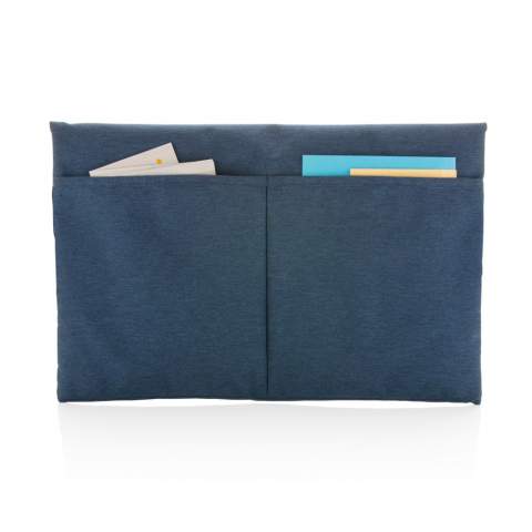 Deluxe padded laptop sleeve with magnetic closure. Fits up to 15.6" laptops. The back has two sleeved pockets for accessories. PVC free.<br /><br />FitsLaptopTabletSizeInches: 15.6<br />PVC free: true