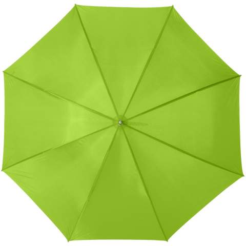 Le parapluie de golf Karl 30" garantit une partie de golf sans pluie et se glisse parfaitement dans un sac de golf avec des clubs. Grâce à son mécanisme manuel à fonctionnement souple, le parapluie est facile à ouvrir à la main. Le parapluie est équipé d'une armature et de baleines en métal et terminé par une élégante poignée en bois. En outre, le parapluie est disponible en plusieurs couleurs et se prête à plusieurs possibilités d'impression. 