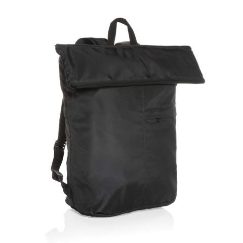 Sac à dos fabriqué à partir de polyester 100 % recyclé intégrant le traceur AWARE™. Vous permettra de voyager en toute sérénité grâce à sa conception astucieuse, ce sac à dos pliable se range facilement dans sa pochette intégrée. Léger comme une plume et ne pesant que quelques grammes, il vous permet d'emporter tout ce dont vous avez besoin sans ajouter de poids supplémentaire à votre bagage. 2 % des recettes de chaque produit Aware™ vendu seront reversés à Water.org. Sans PVC.<br /><br />PVC free: true