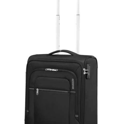 De Crosstrack serie van American Tourister bestaat uit lichtgewicht koffers die ondanks hun gewicht van perfecte kwaliteit zijn. De collectie is gemaakt van polyester dat zich kenmerkt als licht en erg sterk. In het ruime hoofdcompartiment, dat uitbreidbaar is middels een rits, is bagage gemakkelijk op te bergen en blijft de bagage op zijn plek dankzij twee inpakriemen. Je neemt de koffer gemakkelijk overal mee naar toe dankzij de vier soepele wielen, twee handvatten en de trekstang. Dankzij het geïntegreerde TSA-slot kun je zorgeloos reizen van en naar de VS.